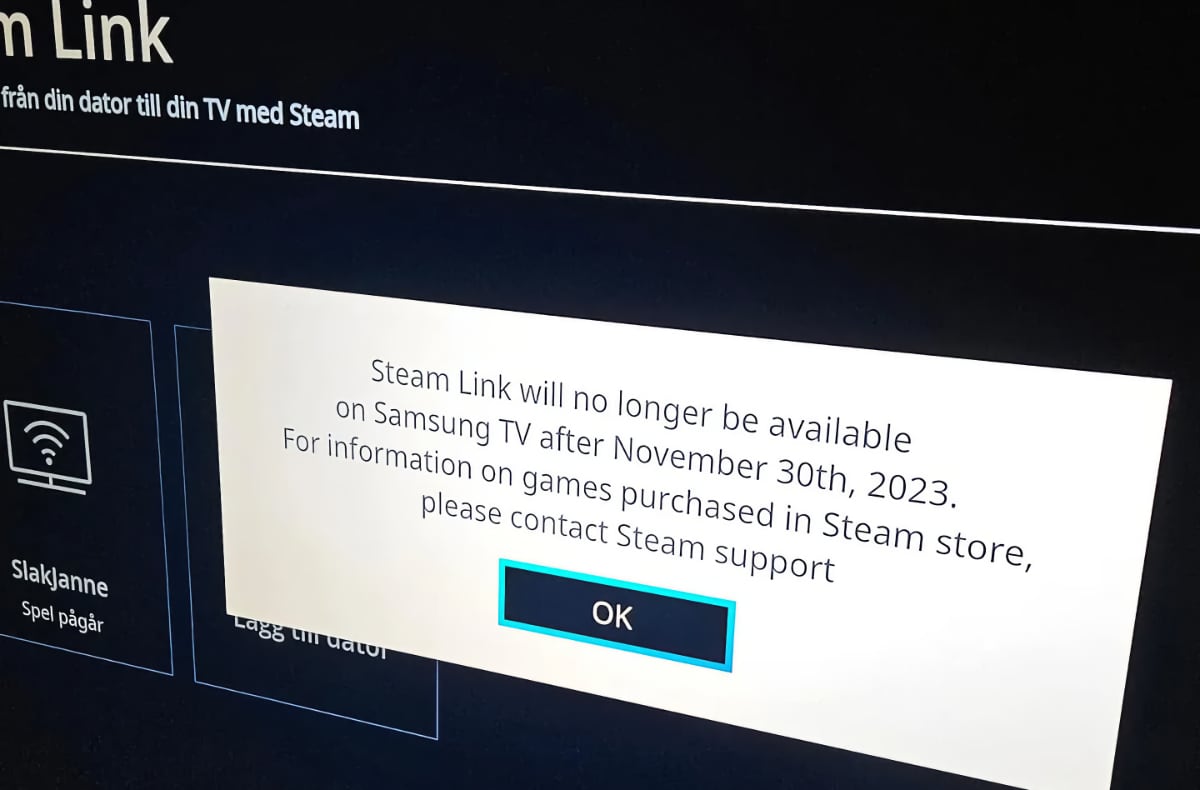 Steam Link Samsung TV Steam Link Samsung TV