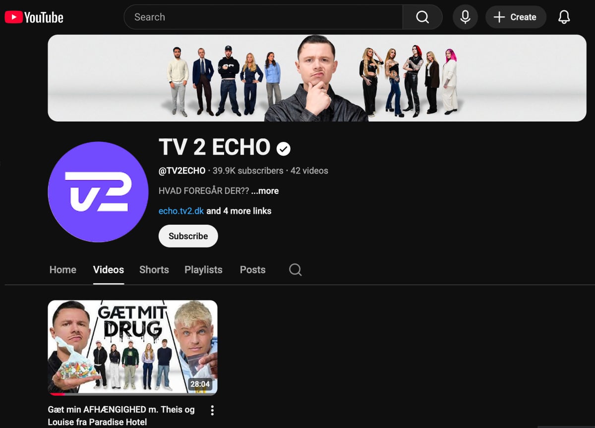TV 2 YouTube
