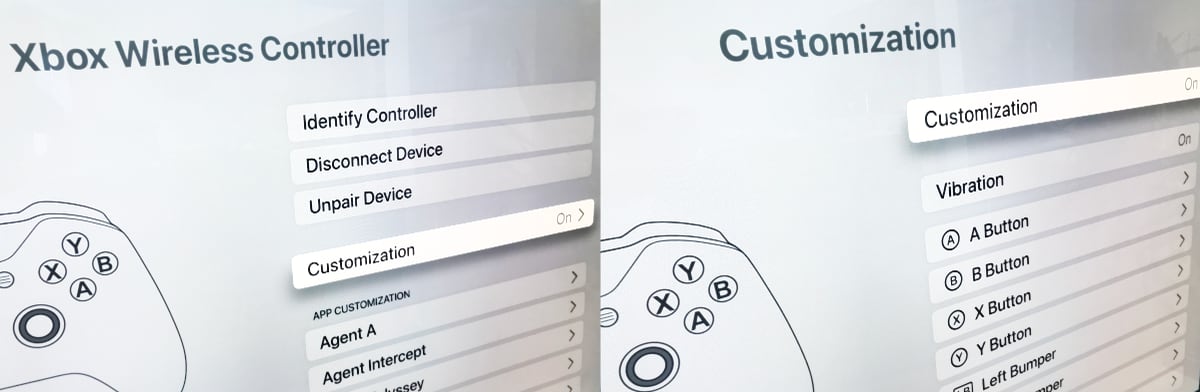 Apple TV controller re-map