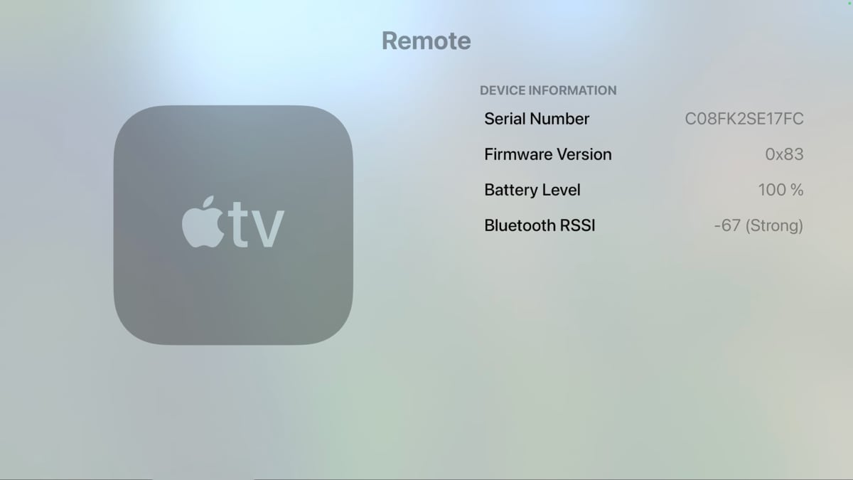 Apple TV fjernbetjening