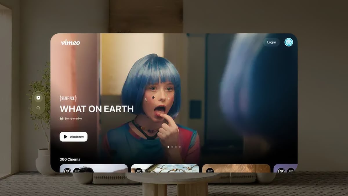 Vimeo Apple Vision Pro