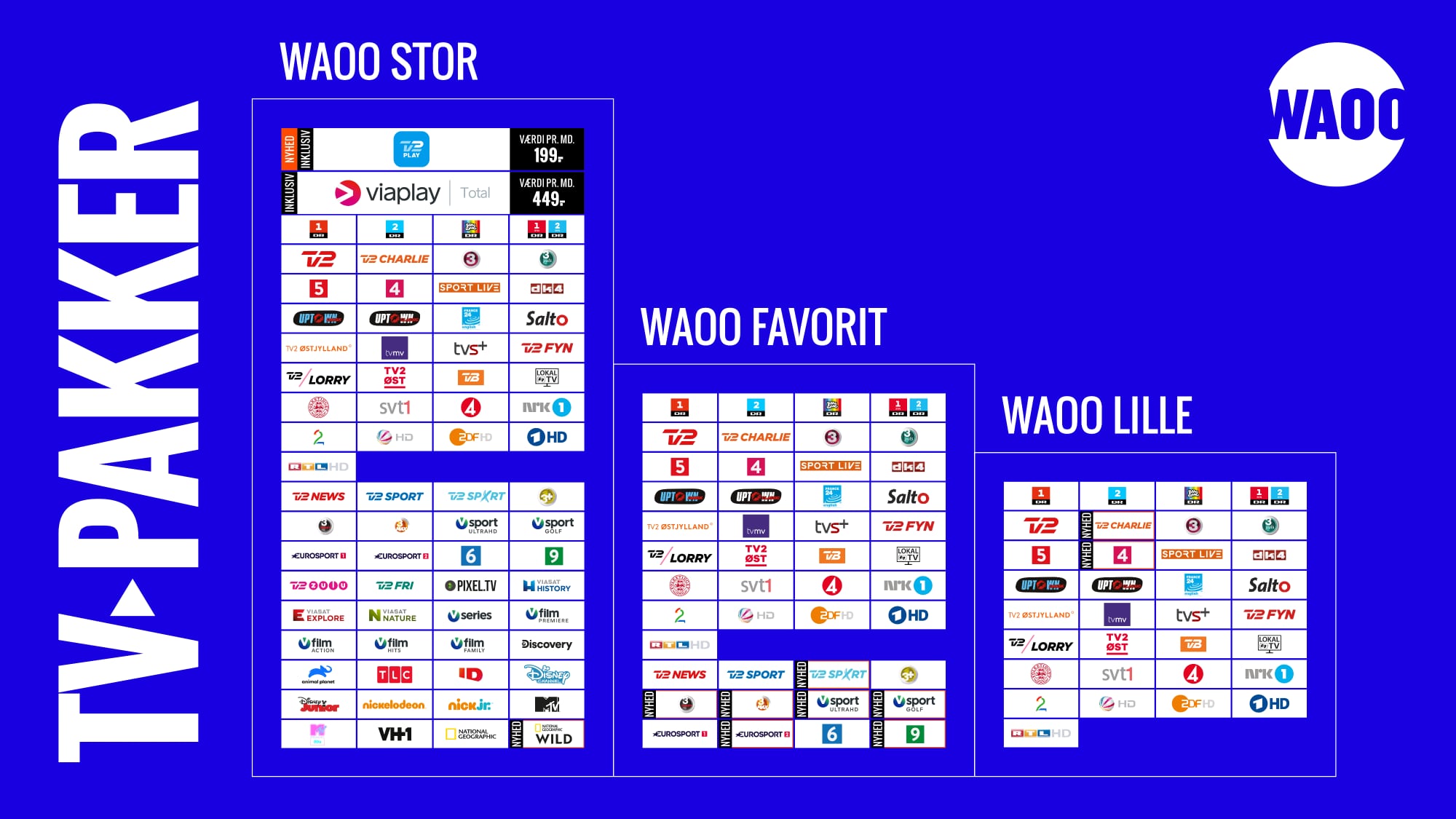 Waoo tv-pakker 2022 Waoo tv-pakker 2022