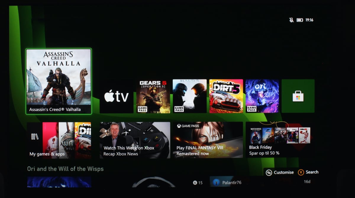 Xbox brugerfladen
