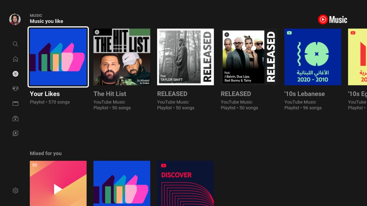 YouTube Music Android TV YouTube Music Android TV